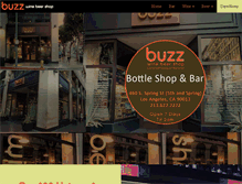 Tablet Screenshot of buzzwinebeershop.com